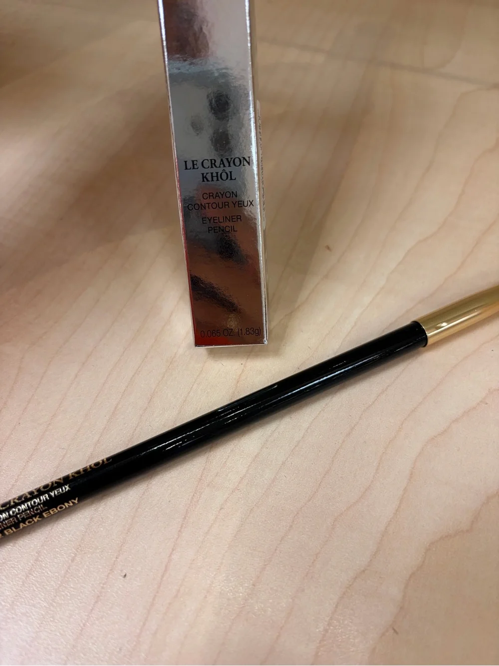Lancome Le Crayon Khol EyeLiner Pencil 602 Black Ebony Full Size NWOB